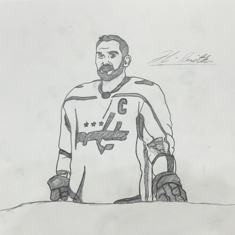 “The Great 8” Alex Ovechkin by Holden Smith Age:13 Olathe, Kansas