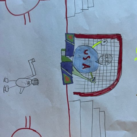USA All The Way, by Mason Morais, Marquette, MI, age 8