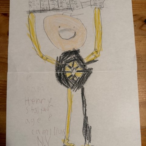 Pasta raising the cup! Henry Stalter Camillus, NY age 8