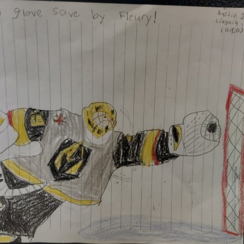 Diving Glove Save By Fleury: Austin Johnson (11), Livonia MI