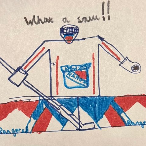 “What a save!” Chicago, Evander Moser, age 8