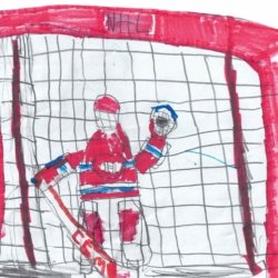 Canadiens Goalie, Plattsburgh NY, Age 6