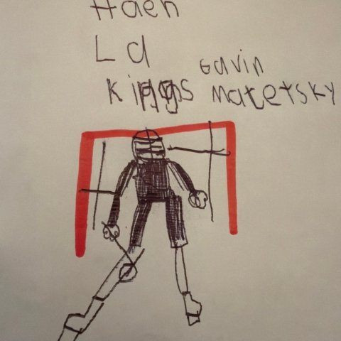 LA Kings Gavin Majetsky, age 7. Lock Haven PA