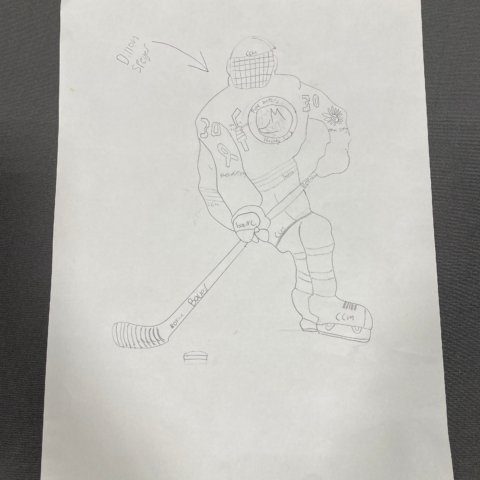 Hockey fights cancer player, Dillon Speyer, age 10, Byron center Michigan