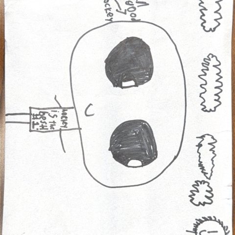 Adrian as hockey player, Bronx, NY – 8 years old