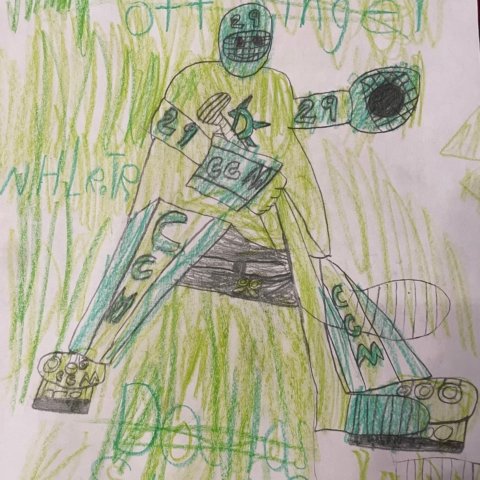 Dallas Stars Jake Oettinger by Kalan Age 8 WI