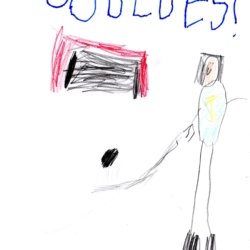 “Blues Hockey!” – Patrick Baxendale, Chicago, IL, age 5