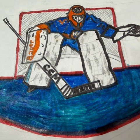 Go Sorokin! Go Islanders! Saso Buscaglia – Age 8 – Buffalo, NY