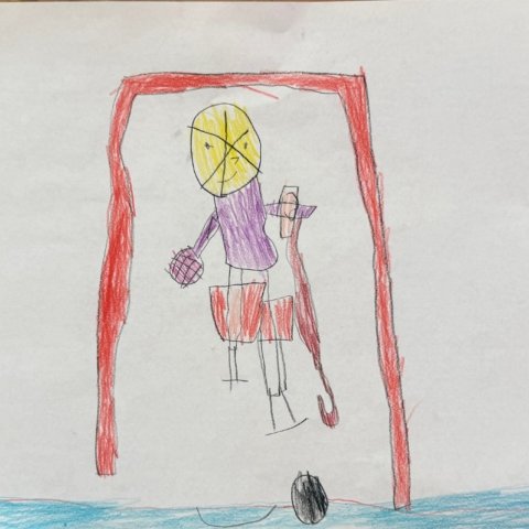 Hockey goalie, Salt Lake City, UT, age 5