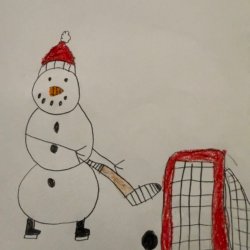 Snowman scores!