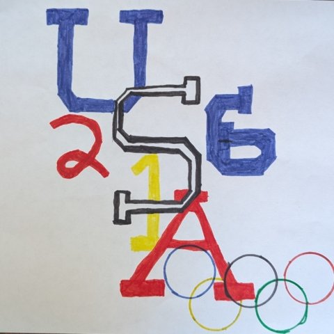 USA Crest, by Bennett Moodie, Age 8, San Diego, CA