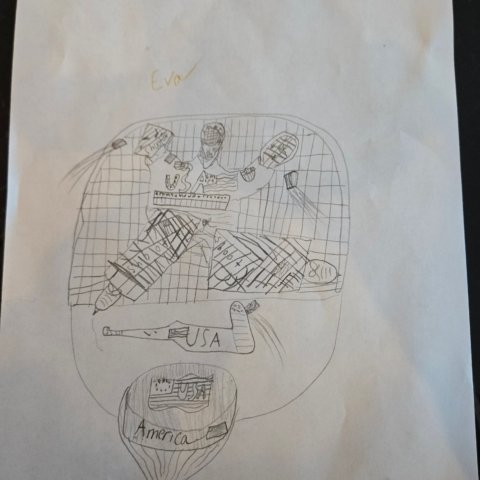 USA Hockey Olympic Game!, Eva Newman, Age 8, Boston, MA