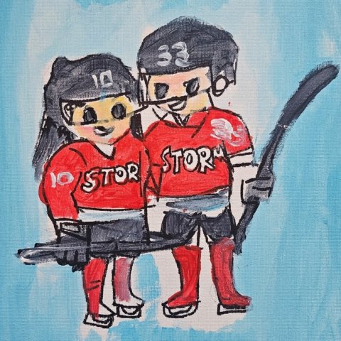 Big bro repping my HTX STORM squad, Chloe Choi, Houston, 7