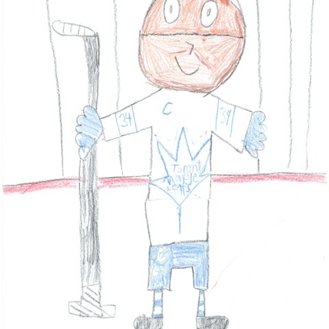 Auston Matthews. By Jason , age 7, Norway, MI