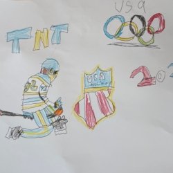 Tage Thompson Team USA by Vincent DiFelice- Lewiston, NY. Age 9