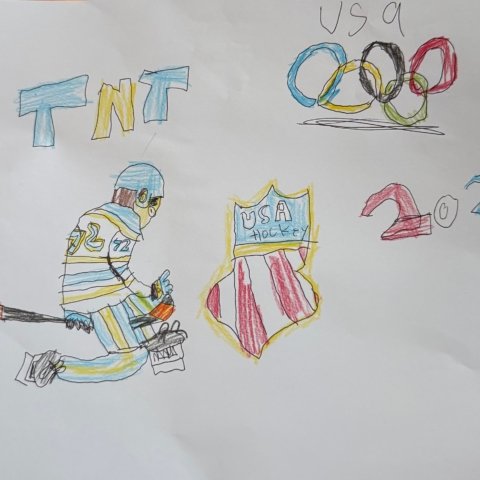 Tage Thompson Team USA by Vincent DiFelice- Lewiston, NY. Age 9