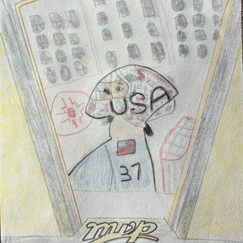 Connor Hellebuyck Team USA hockey card, Arvada, 10 years old