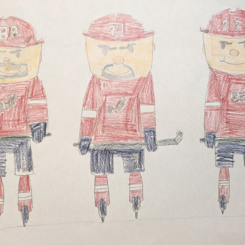 Go Red Wings! By Wallace Dempsey, 9 Marquette MI,