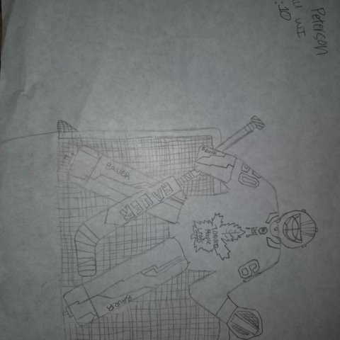 Toronto Maple leafs goalie, Wausau WI, Kinley, 10