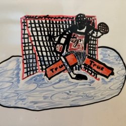 Juuse Saros (by Brooks Whitney) Anchorage, AK Age 8