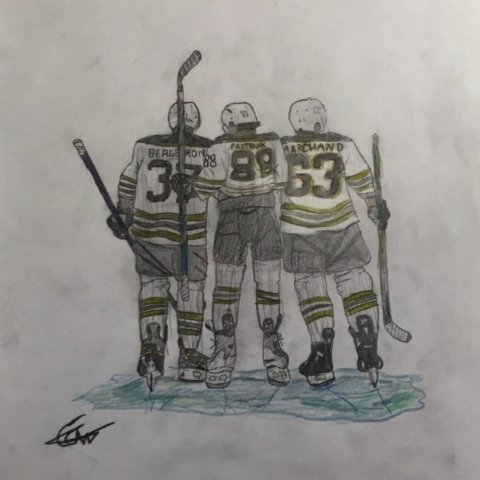 Bergeron, Pastrnak, and Marchand, Camden Wilkinson, Marblehead, MA, 11