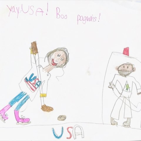 “Yay USA!” By Valkyrie, age 7, Tulsa, Oklahoma