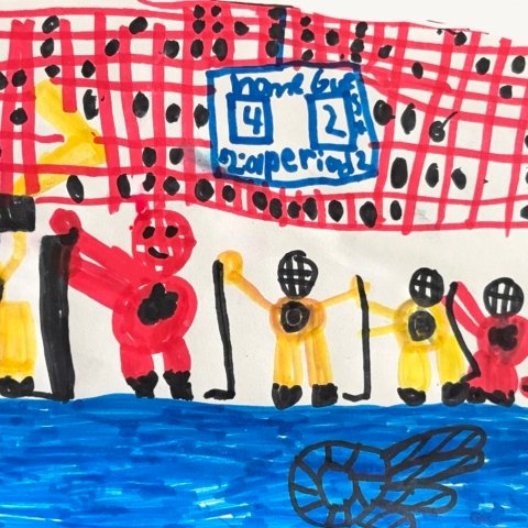 A Good Day for Hockey, Jamison Cleary, Manitou Beach, MI 8 years old