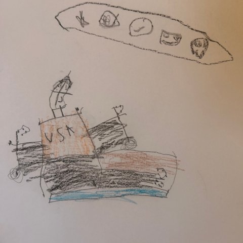 Sled Hockey Ezra age 4