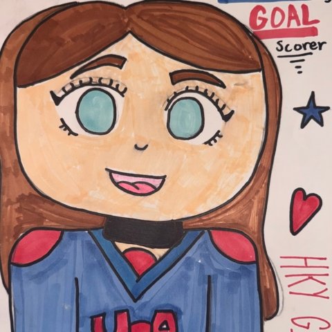 “HKY GRL MEGAN”, CLARE PODSIAD, AGE 11, GROSSE ILE MICHIGAN