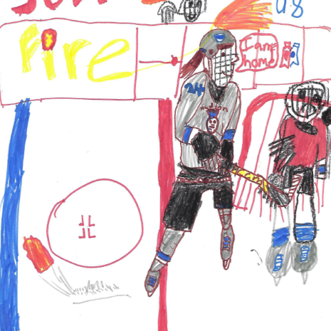 Just Like Fire, Maija W, Hudson, WI , age 7
