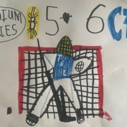 Andrei Vasilevskiy at the 2026 Stadium Series; by Oliver Smith; Age 6; Tampa, Florida