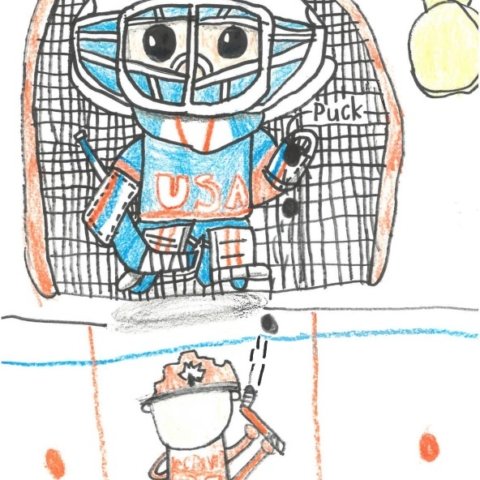 Connor McDavid vs Hellebuyck: Access Denied, Griffin K, Portage MI, Age 6