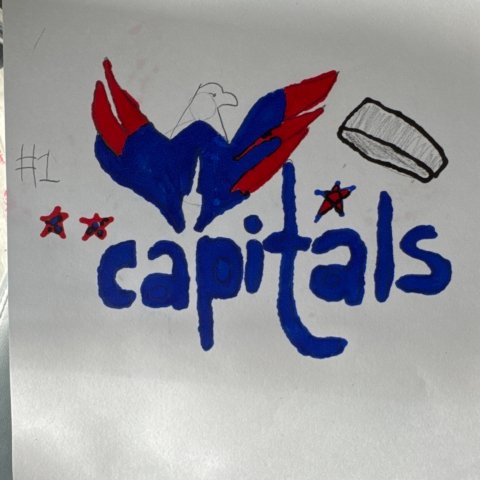 Go Capitals! #1, Alexander Nester, 6, West Springfield, MA