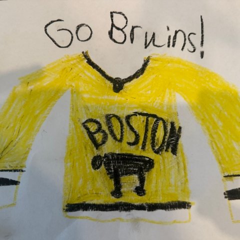 Go Bruins! Colin age 7, Plymouth MA.