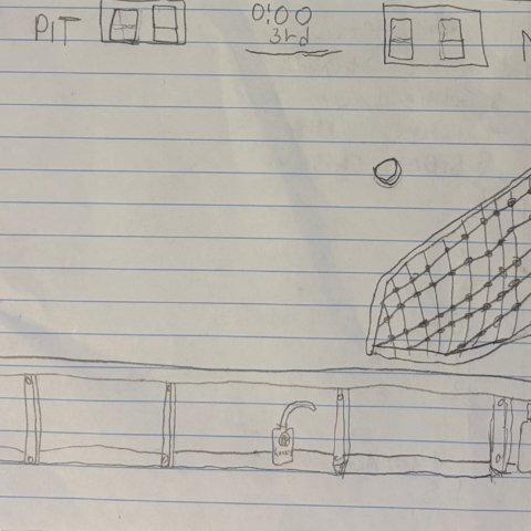 “Pittsburgh Penguins Road to the Playoffs” by Lukas Smith – Orlando, FL – age 9