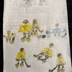 Let’s Go Bruins!! Maizy St. Germain, Age 8, Deerfield NH USA